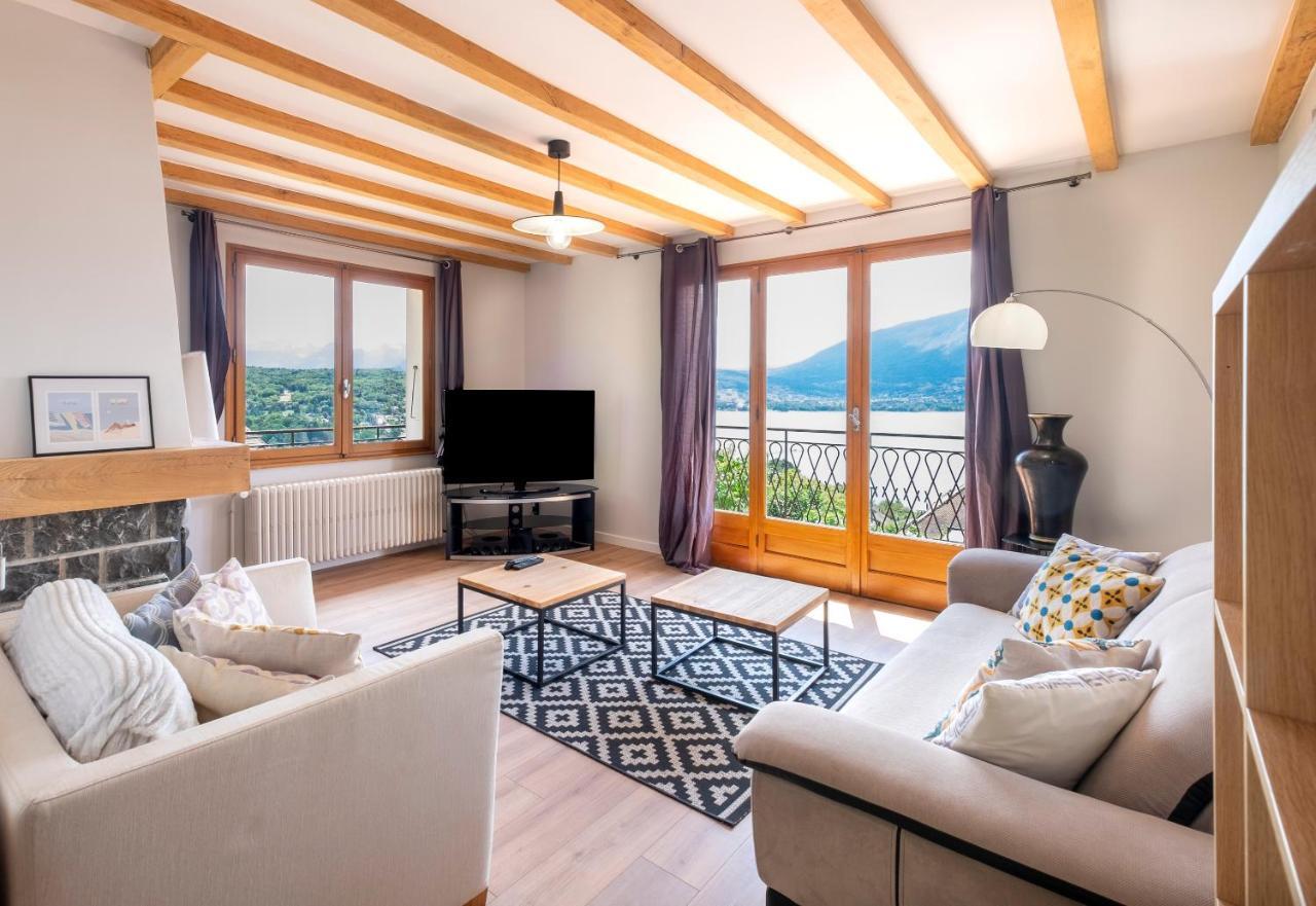 Apartmán T4 Avec Vue Imprenable Sur Le Lac D'Annecy Veyrier-du-Lac Exteriér fotografie