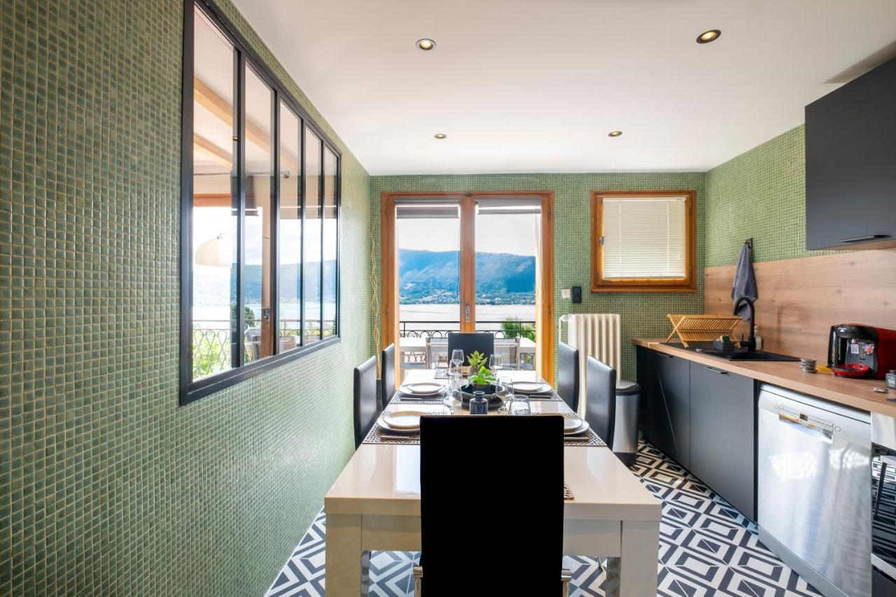 Apartmán T4 Avec Vue Imprenable Sur Le Lac D'Annecy Veyrier-du-Lac Exteriér fotografie